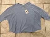 Easel Mineral Wash Raw Edge Boxy Top - Image 1