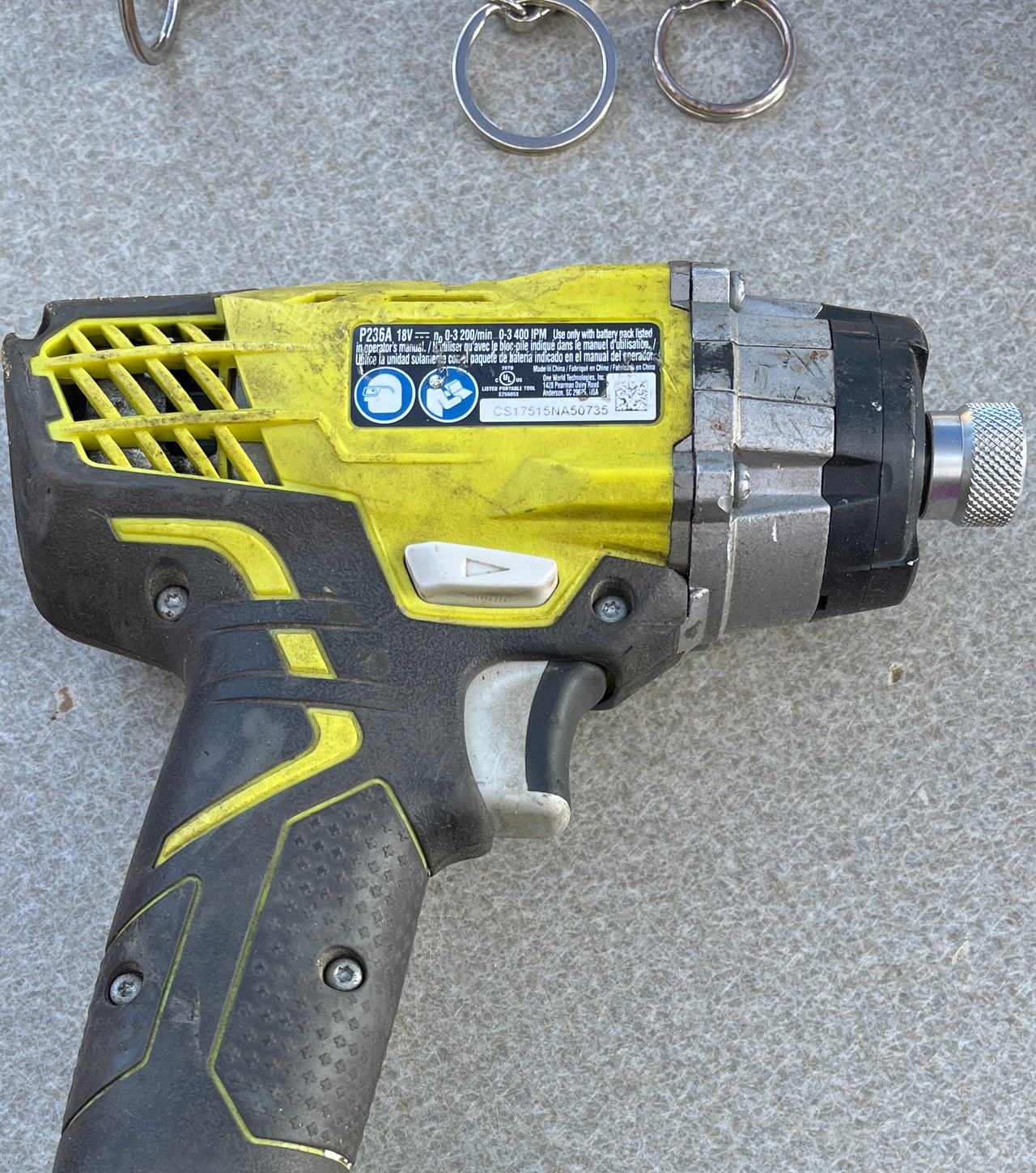 Ryobi P236A 18V ONE+ 1/4 in. Cordless Impact Driver