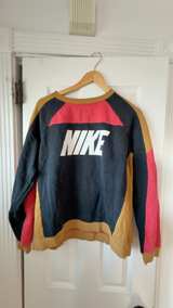 Nike Icon Clash Pink Metallic Gold Funnel Sweater Large  - Image 1