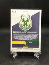 Giannis Antetokounmpo 2019-20 NBA Hoops Premium Stock NBA City Orange prizm #5 - Image 2