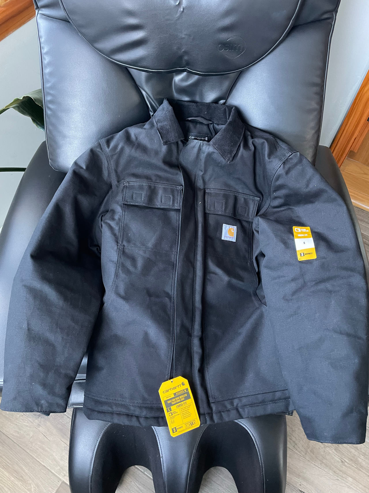 Carhartt Duck Detroit Jacket Black Small 