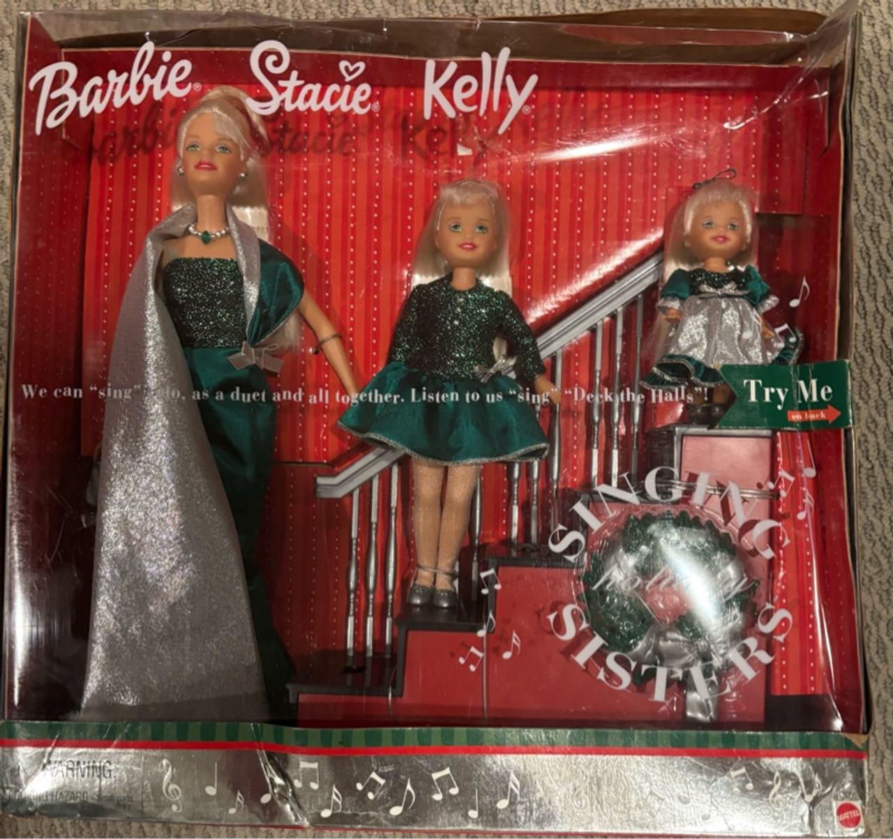 Barbie Holiday Singing Sisters Stacie & Kelly Set