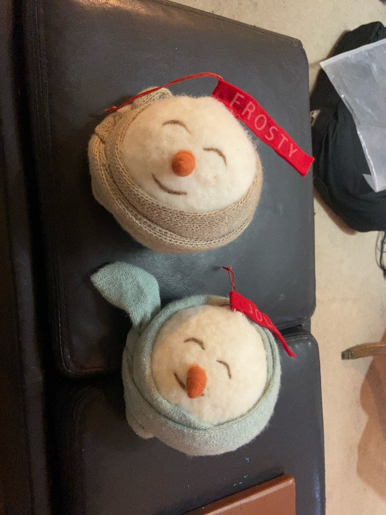 BELOVING Snowman Felt Christmas Ornament