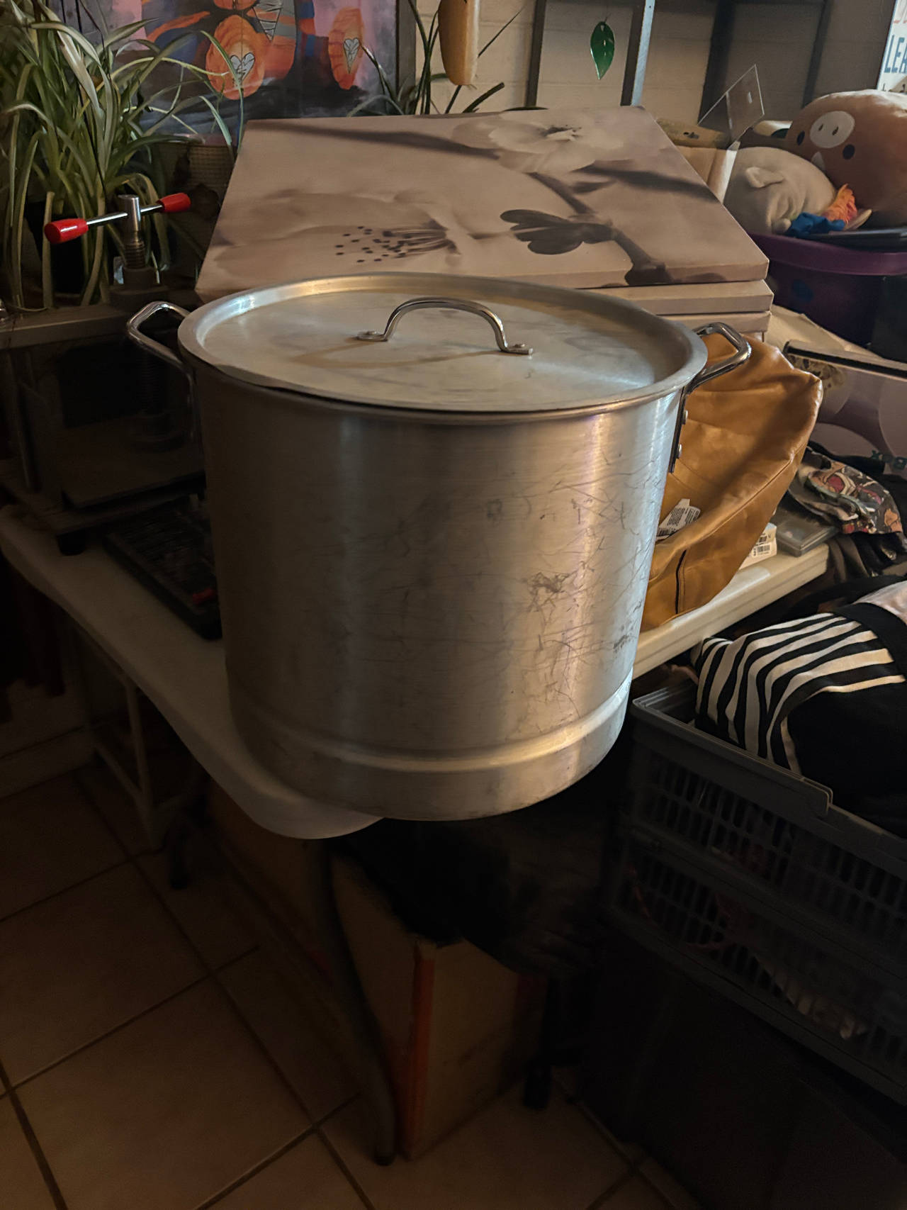 Large Aluminum Stock Pot