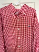 Vineyard Vines Boys Red & White Gingham Button Down Shirt Size L 16 - Image 6