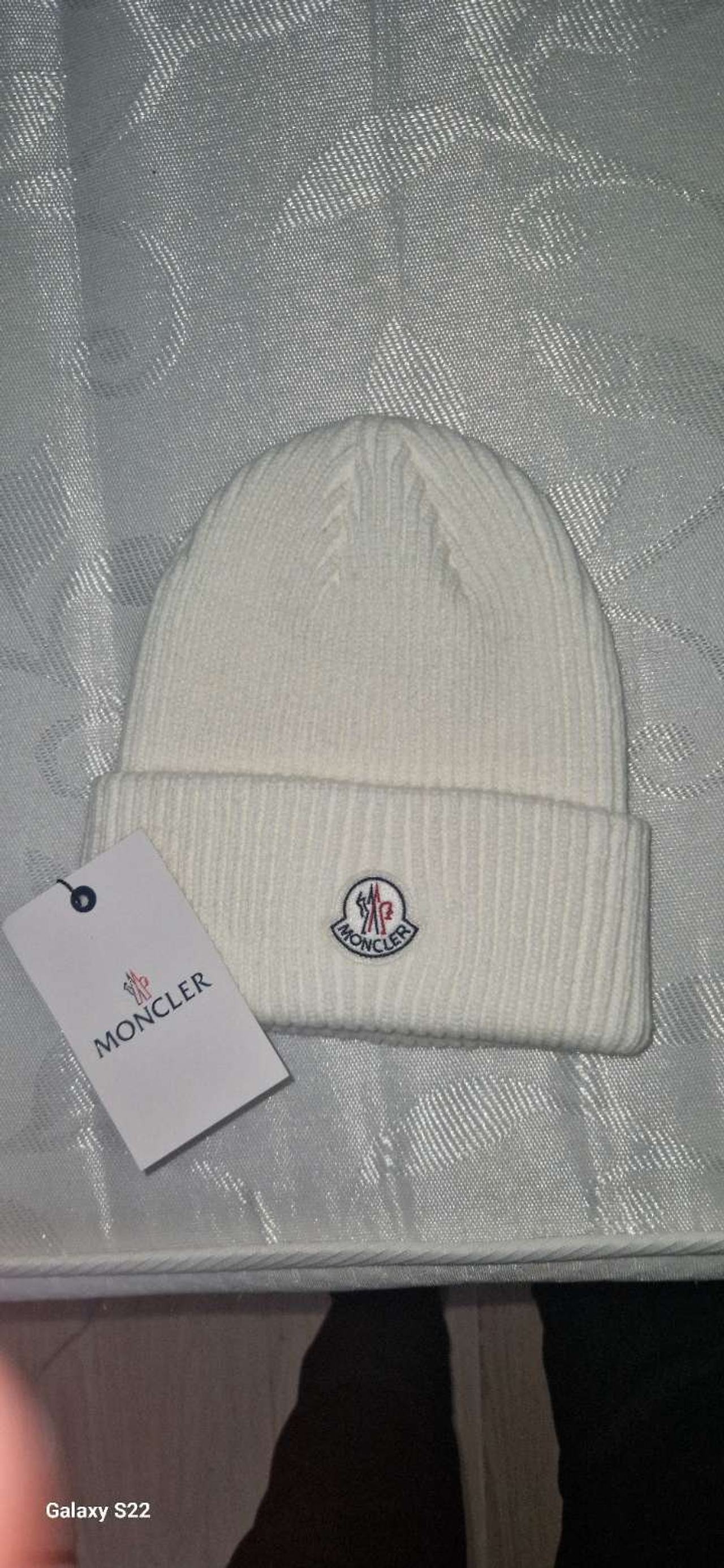 Moncler Ribbed Knit Wool Beanie