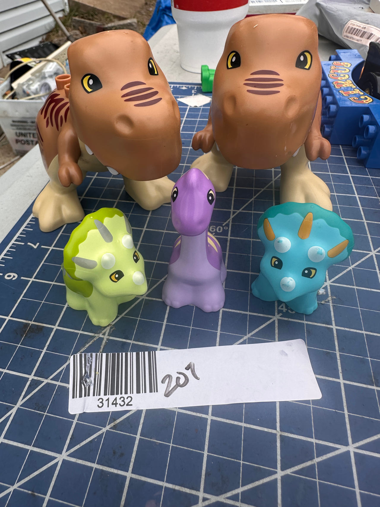 LEGO Duplo Dinosaur Figures Lot 5 pcs 207