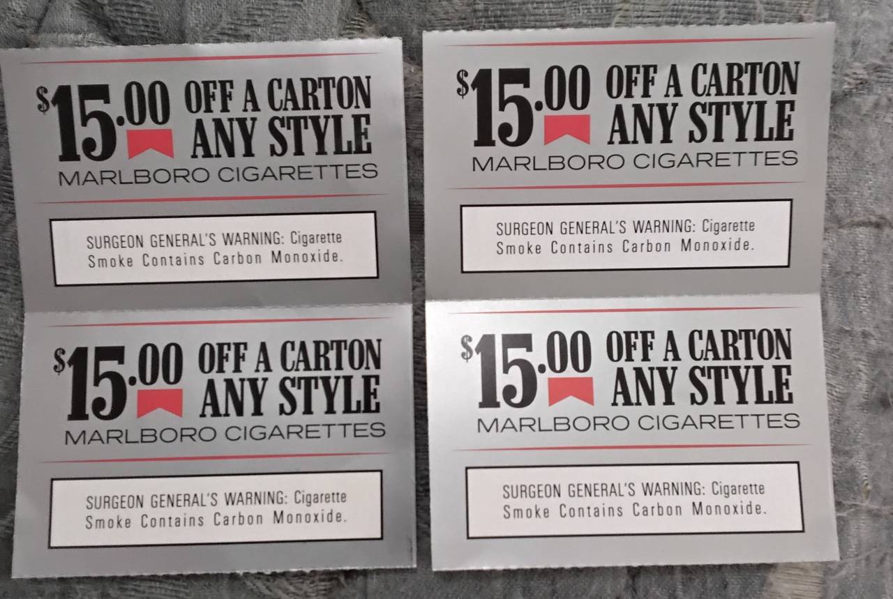 Marlboro $15 Off Carton Coupon