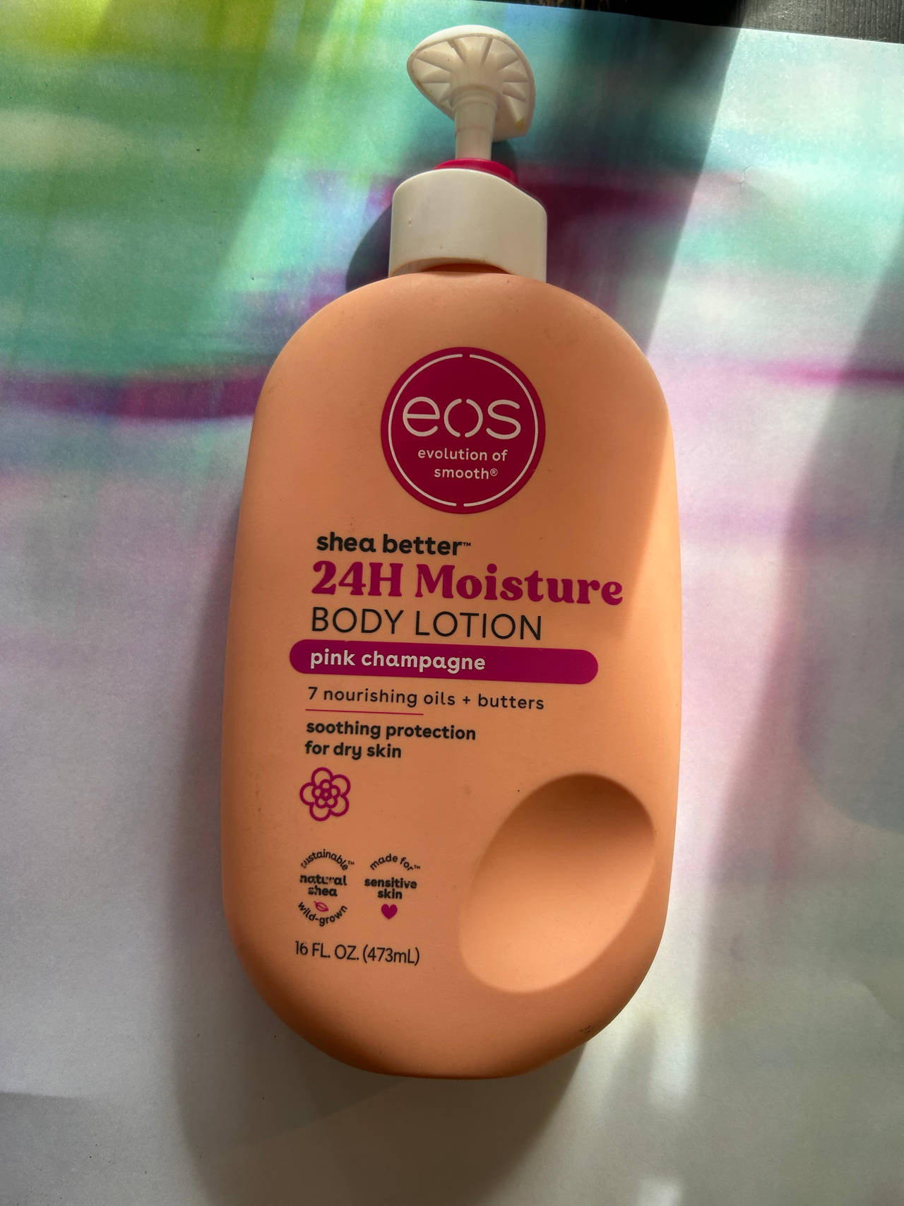 eos Shea Better 24H Moisture Body Lotion Pink Champagne