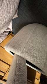 Threshold Round Storage Ottoman with Vertical Stitching - Image 5