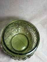 Indiana Glass Avocado Green Bark Textured Bowl - Image 4
