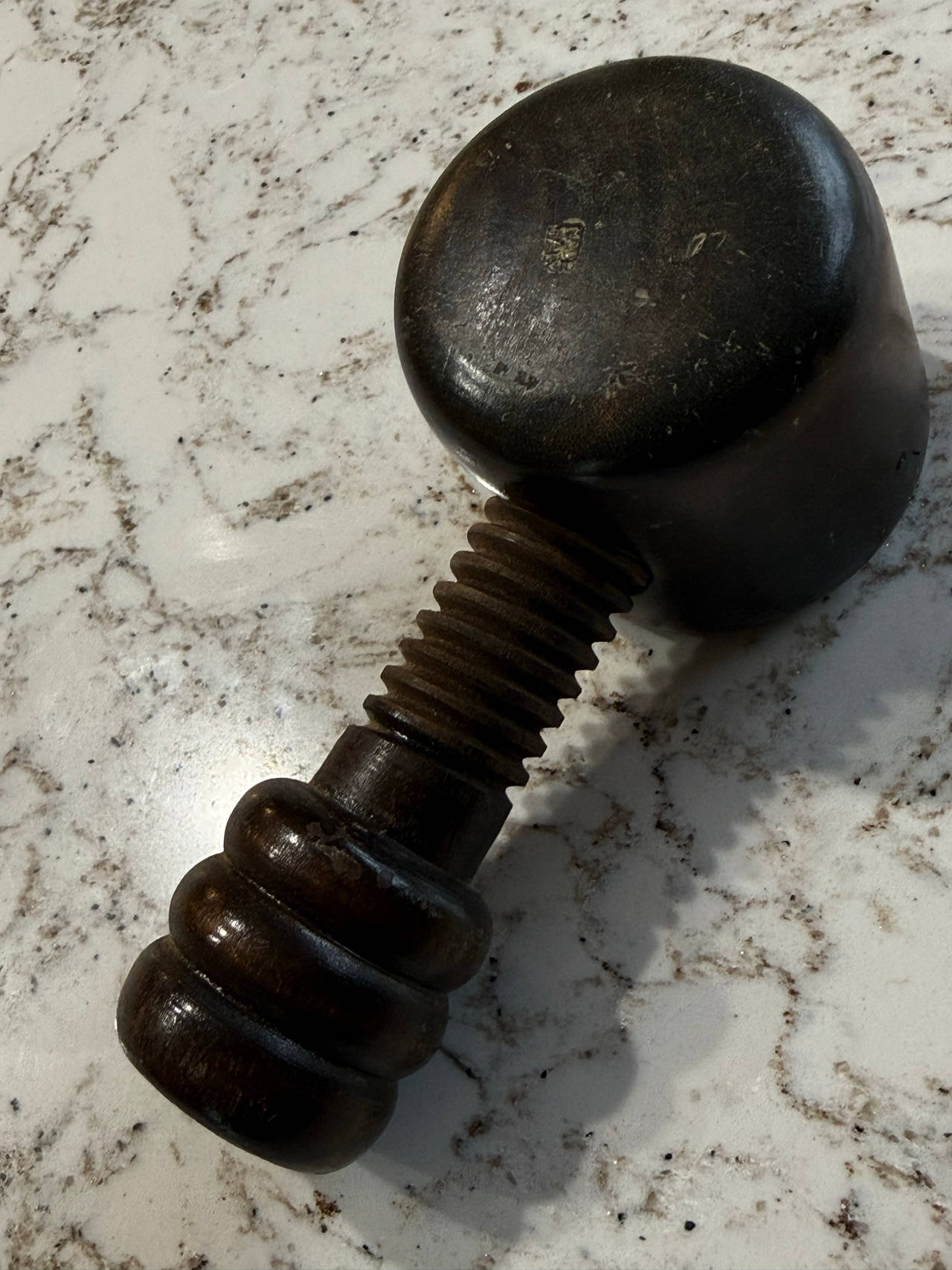 Vintage Italian Wooden Screw Nutcracker