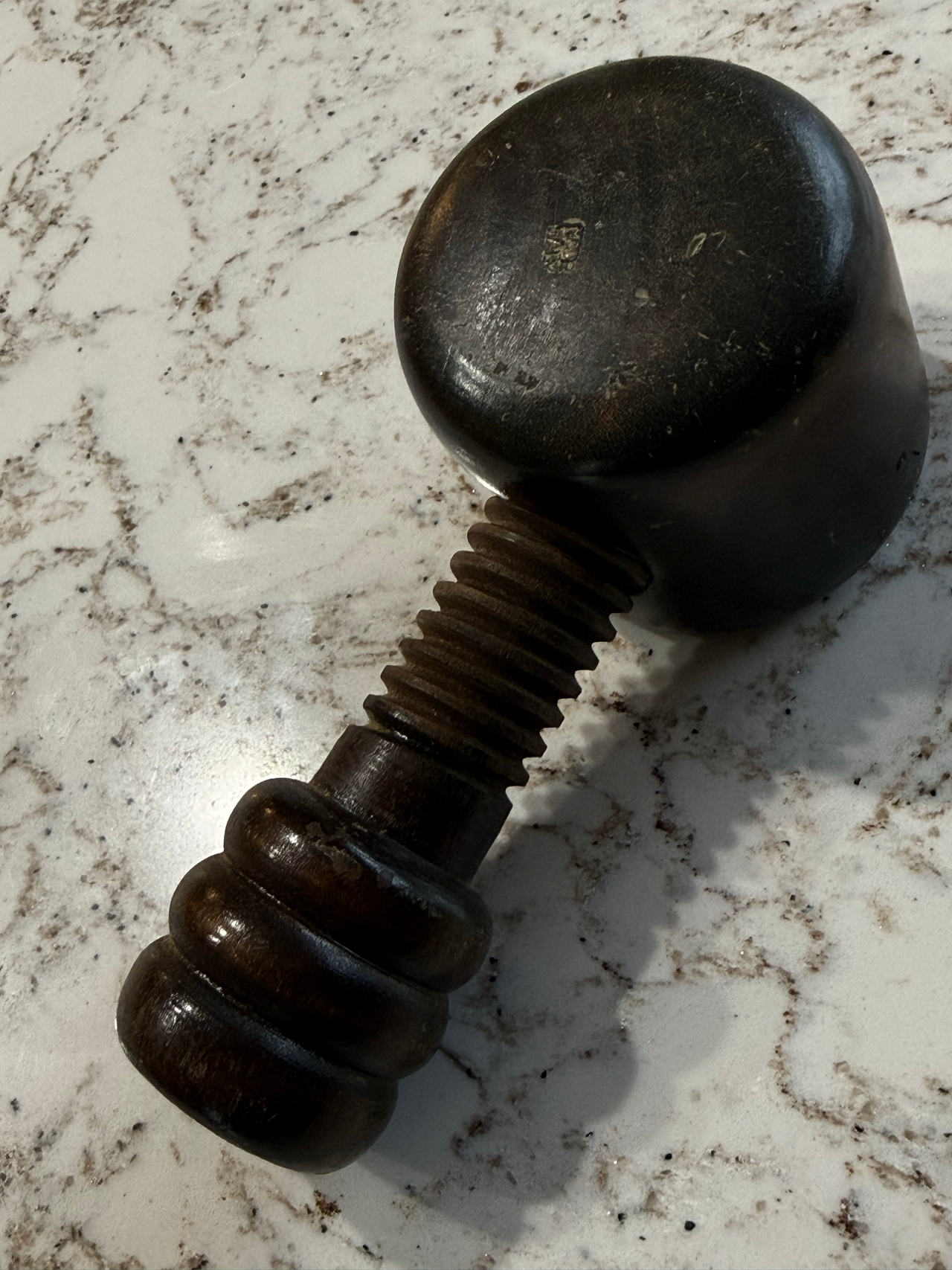 Vintage Italian Wooden Screw Nutcracker
