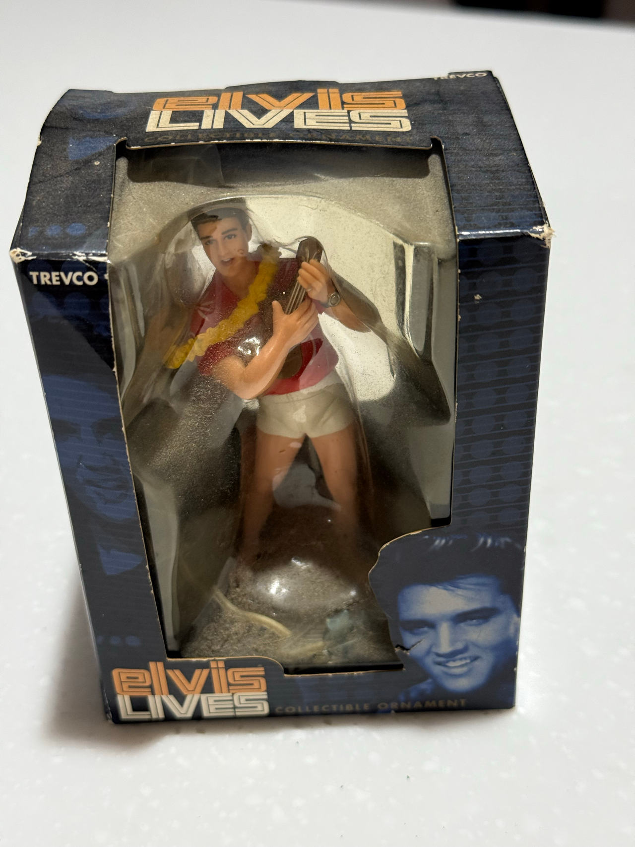 Trevco Elvis Lives Blue Hawaii Collectible Ornament