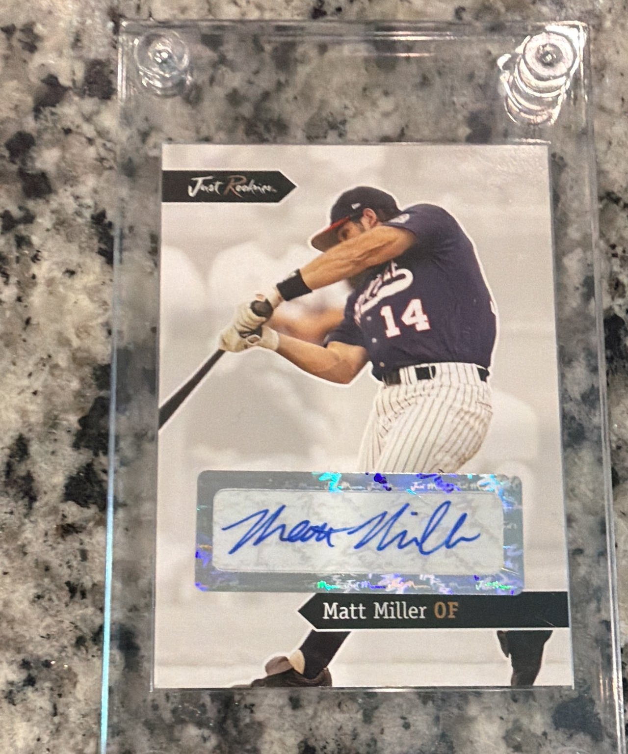 2001 Just Rookies Matt Miller Autograph Baseball Card
