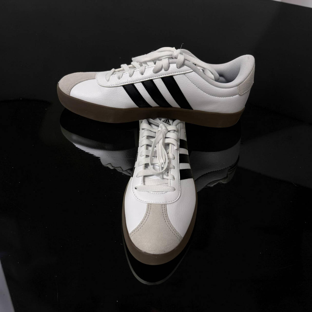 adidas VL Court 2.0 White Black Gum
