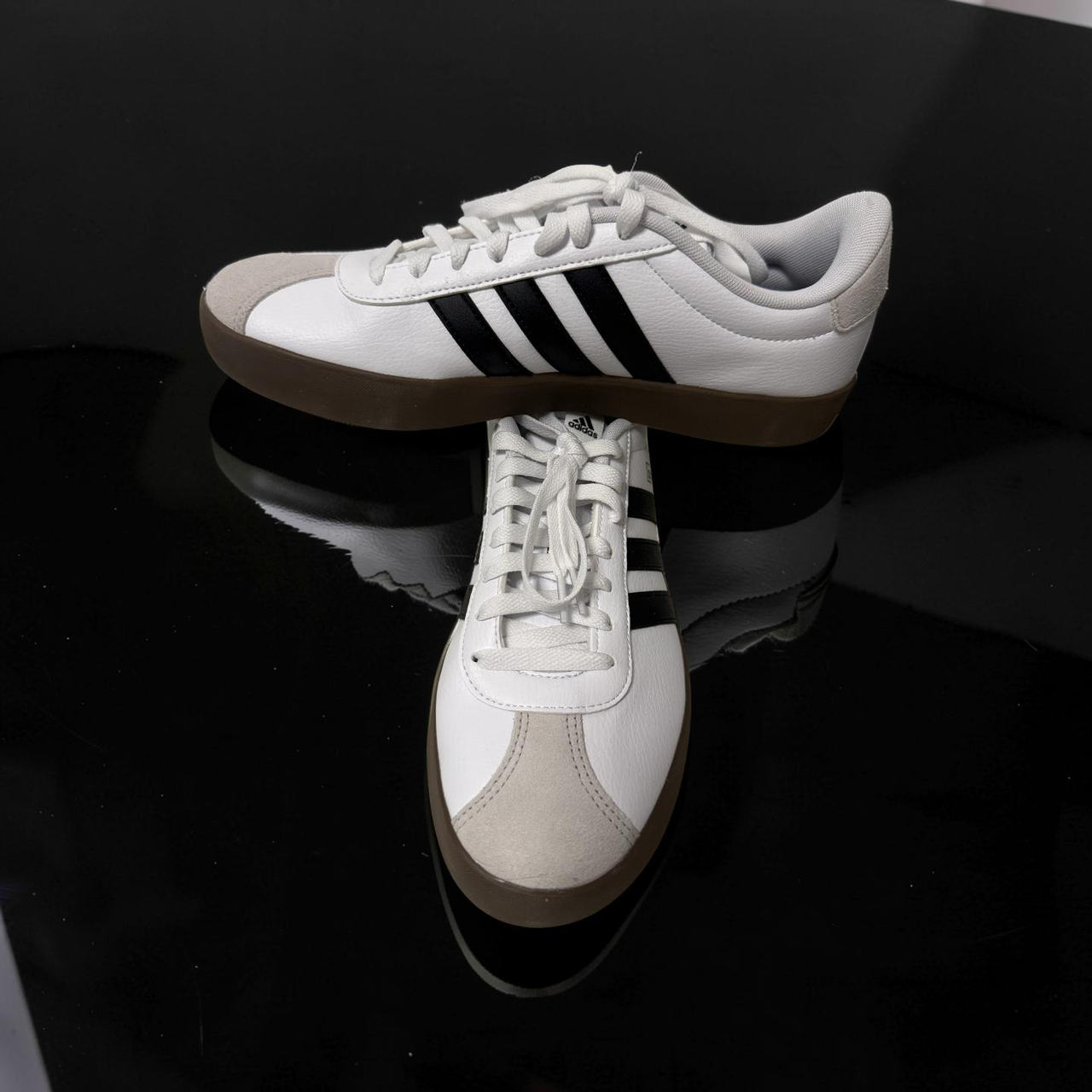 adidas VL Court 2.0 White Black Gum