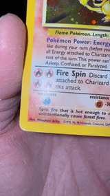 Pokémon Charizard Base Set 2 Holo 4/102 HP/DMG - Image 4