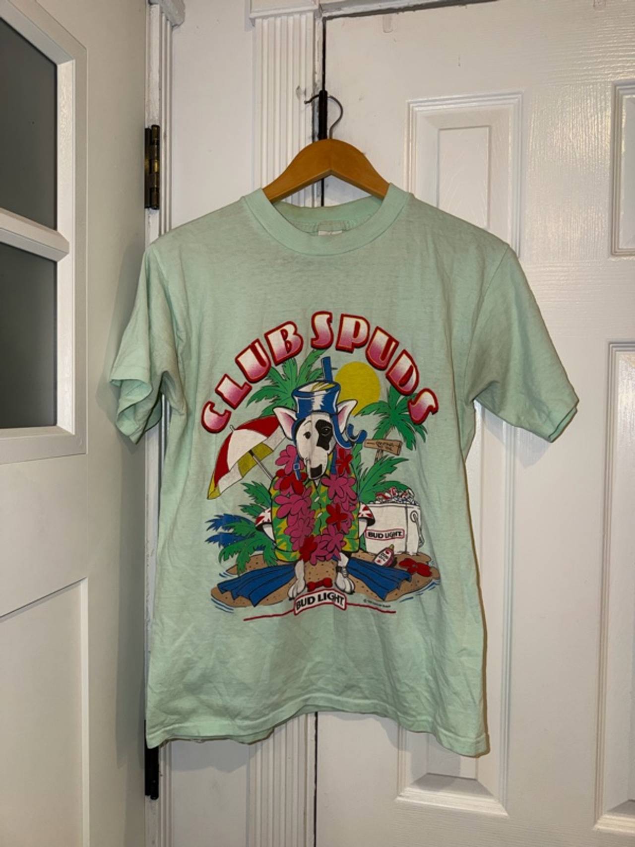 Bud Light Spuds Mackenzie Vintage T-Shirt Large
