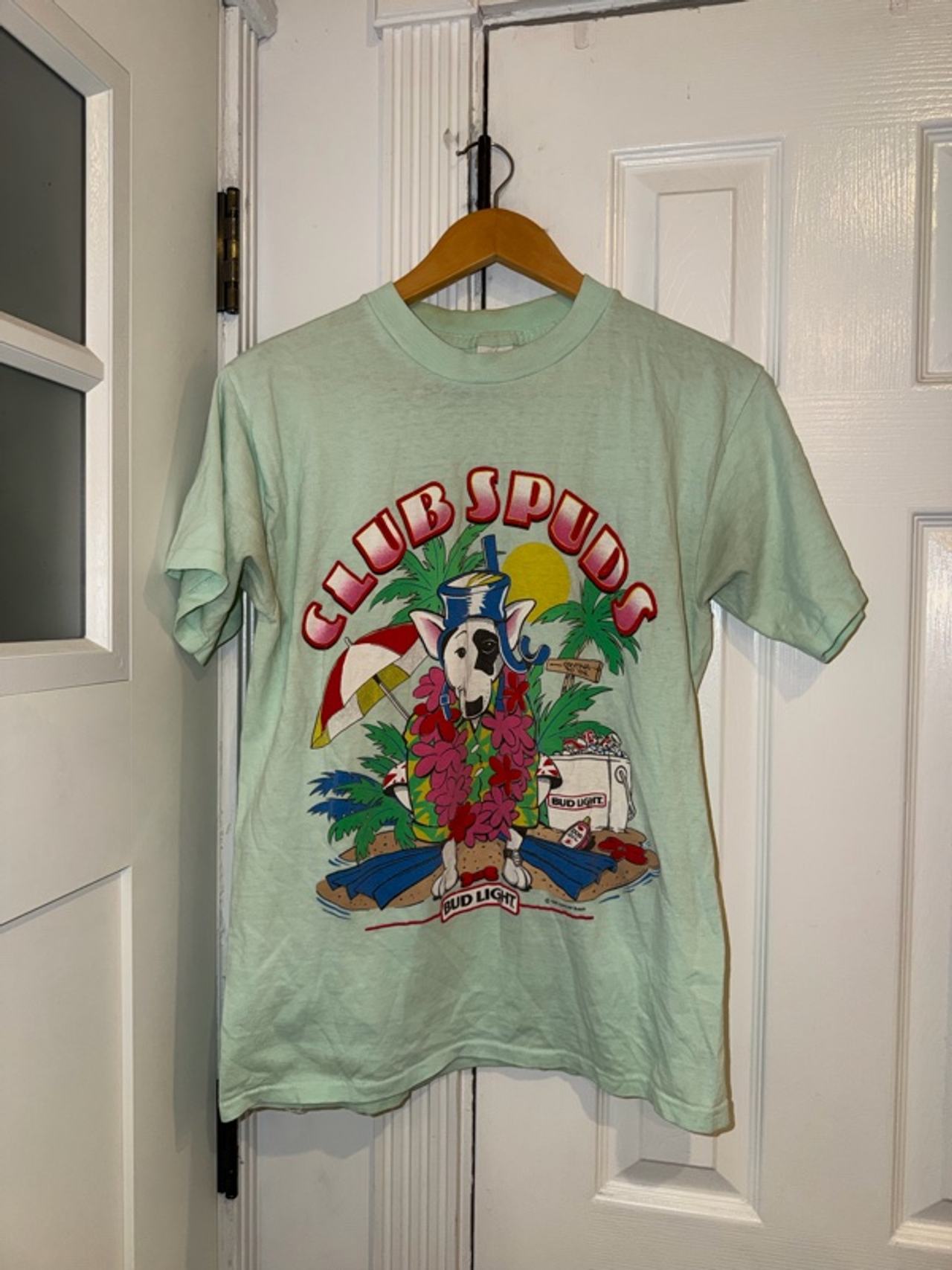 Bud Light Spuds Mackenzie Vintage T-Shirt Large