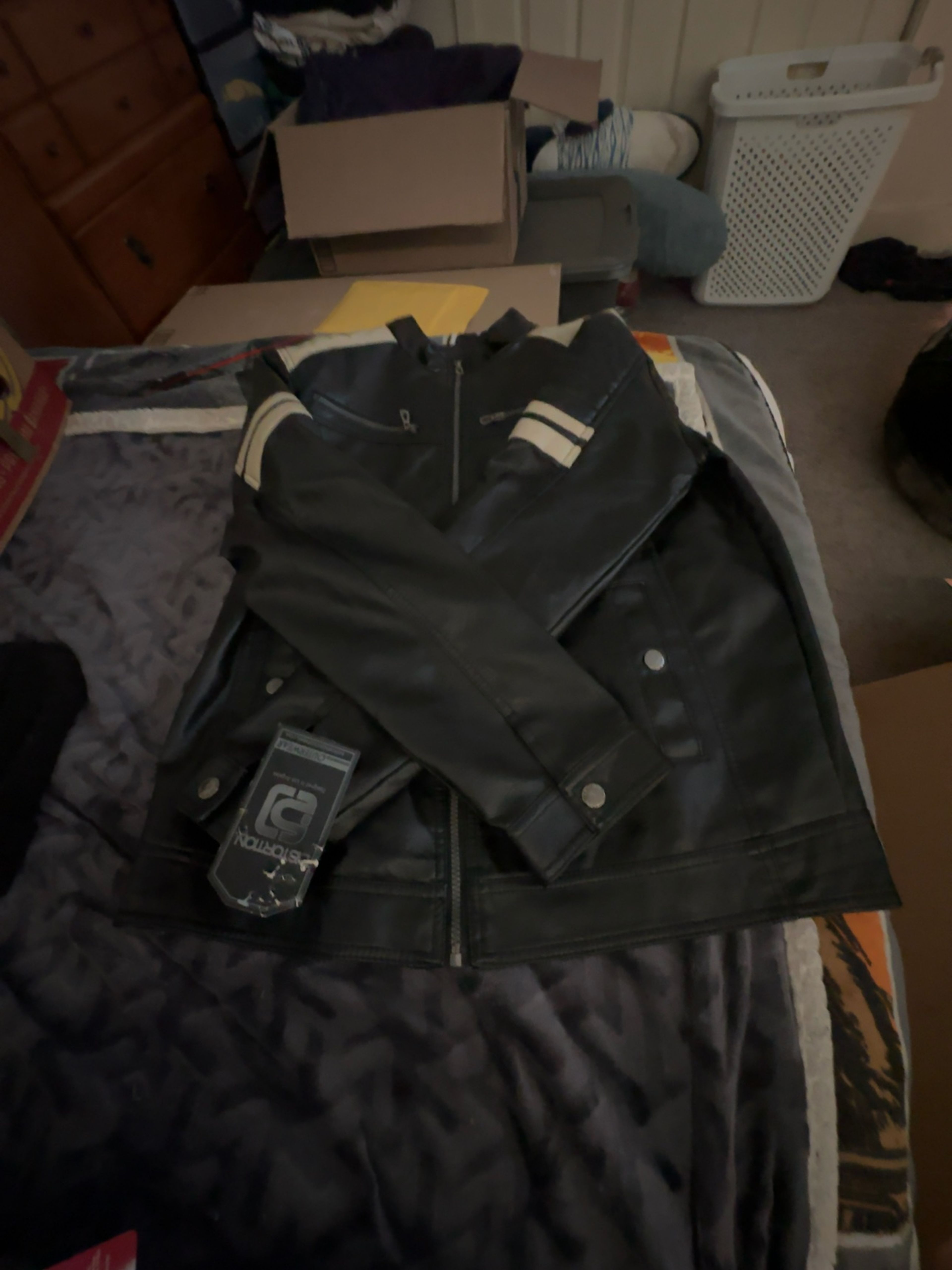 Wilson's Leather Black Biker Jacket