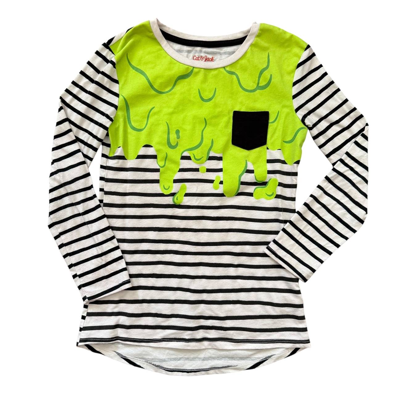 Cat & Jack Long Sleeve Slime Stripe Tee