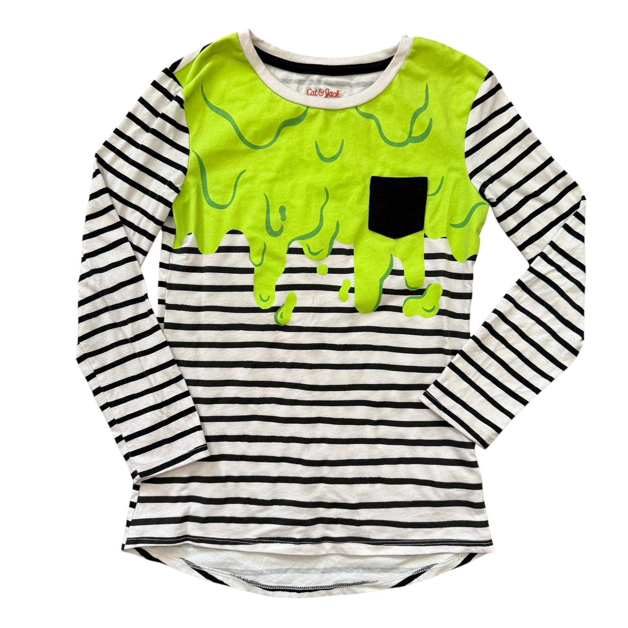 Cat & Jack Long Sleeve Slime Stripe Tee