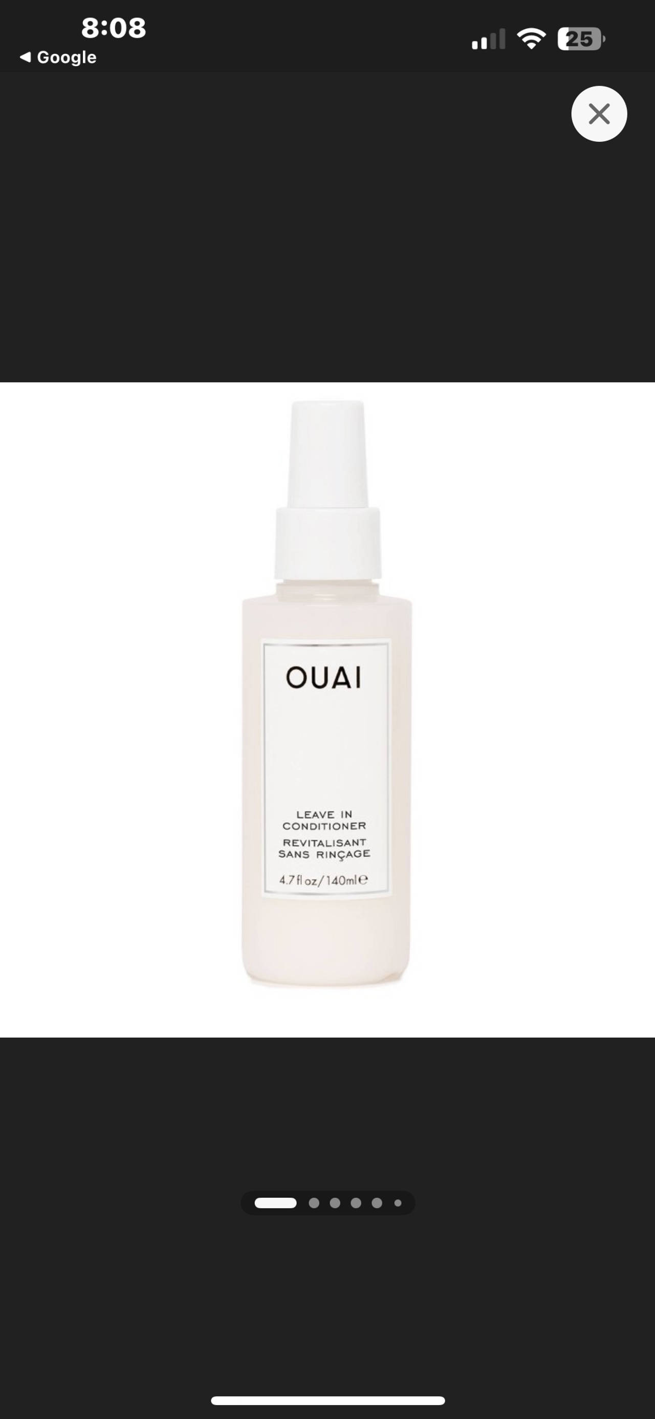 BRAND NEW 4.7oz OUAI Leave-In Conditioner