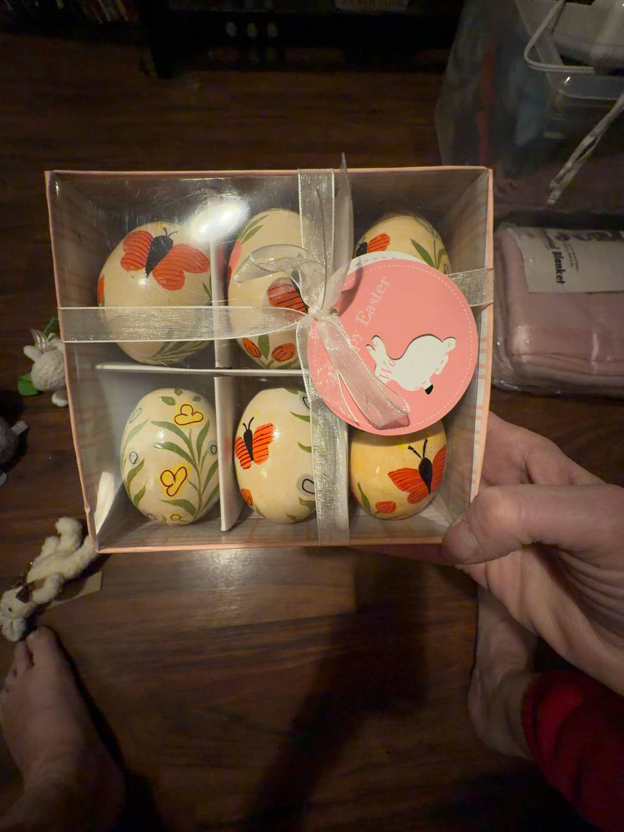 Hand-Painted Wooden Easter Egg