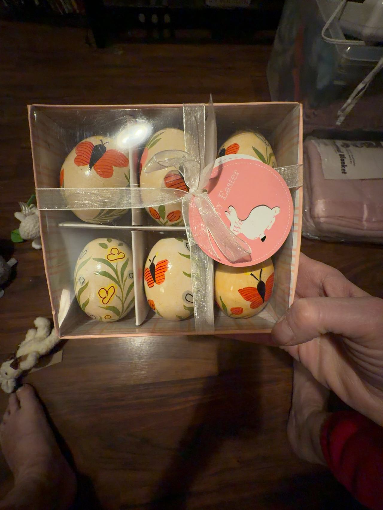 Hand-Painted Wooden Easter Egg
