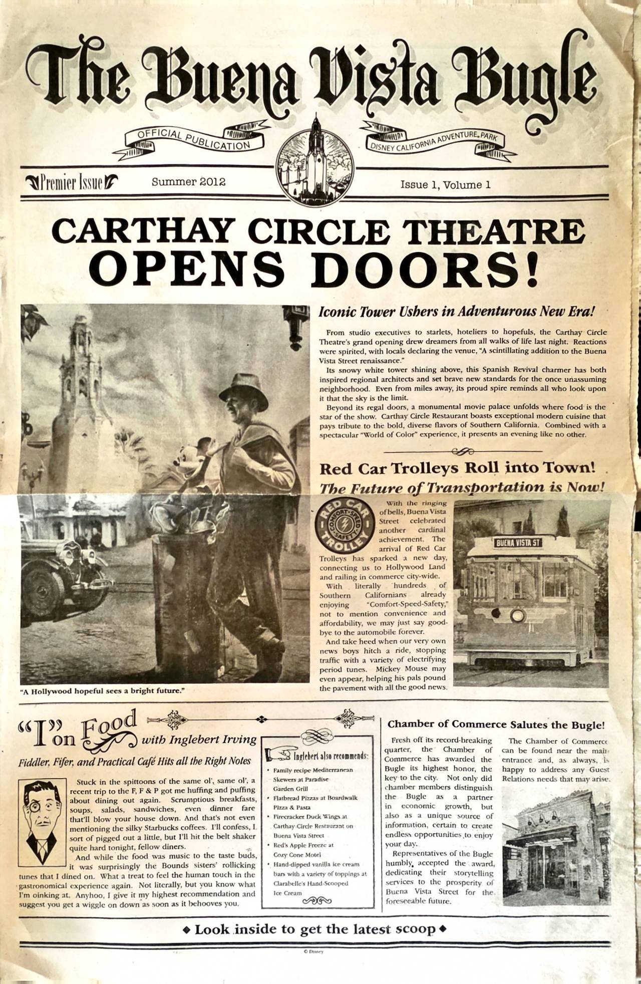 The Buena Vista Bugle Premier Issue Summer 2012 Issue 1 Volume 1