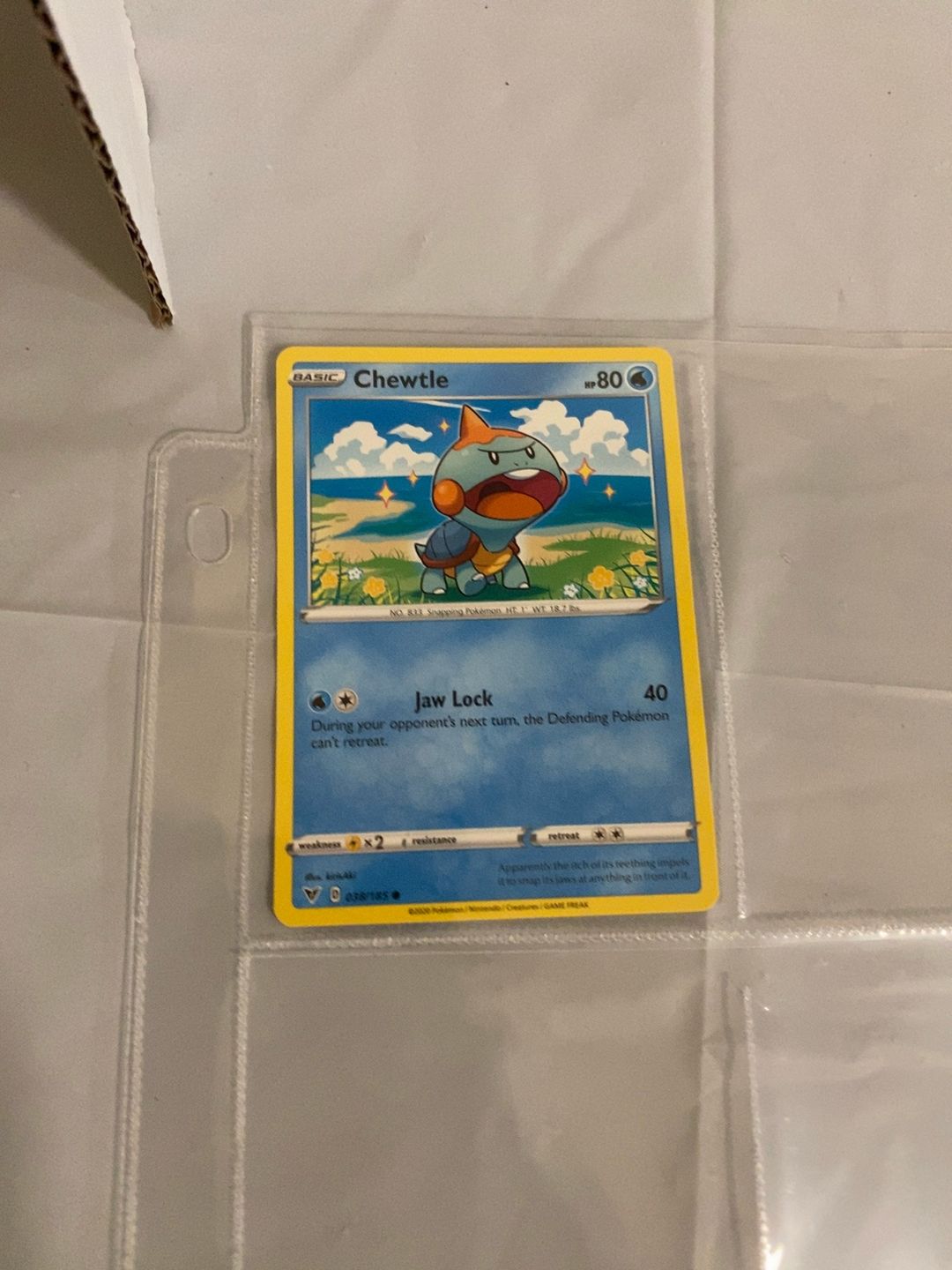 Pokemon Chewtle Vivid Voltage #038 Common