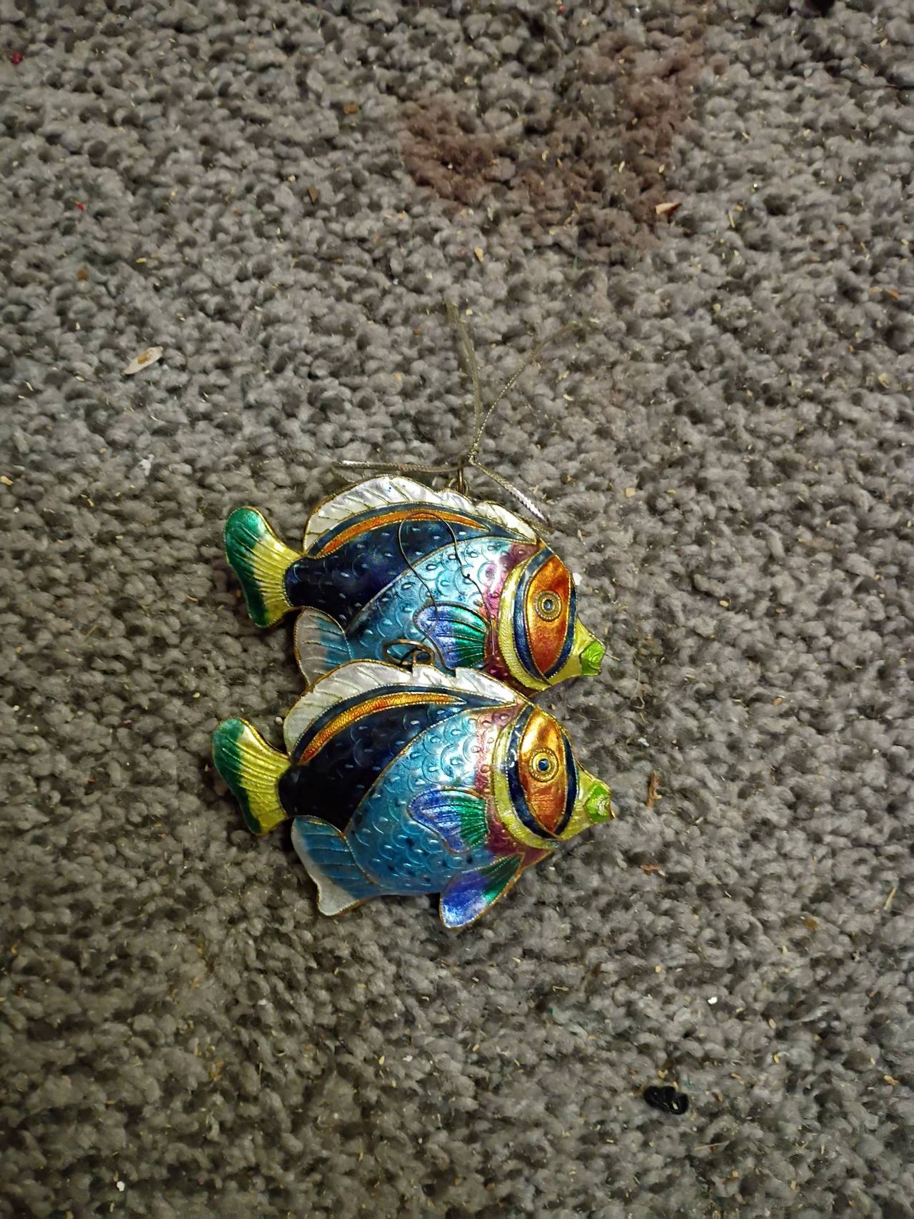 Cloisonne Enamel Tropical Fish Ornaments