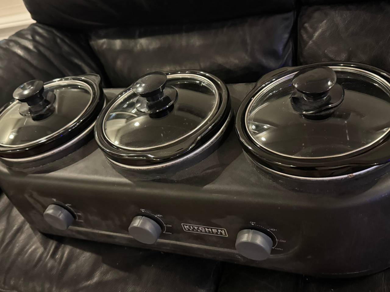 Kitchen Selectives Triple Slow Cooker