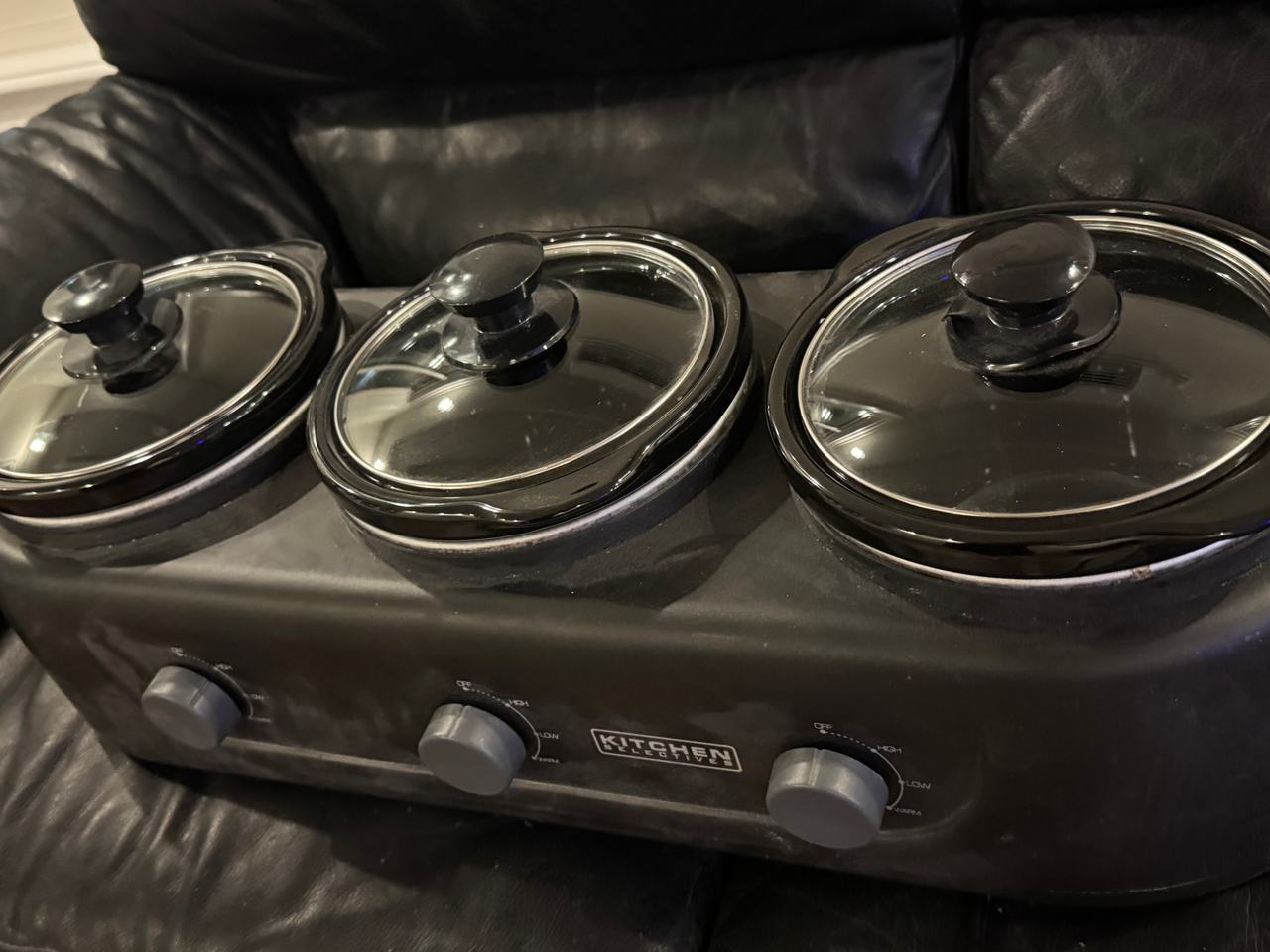Kitchen Selectives Triple Slow Cooker
