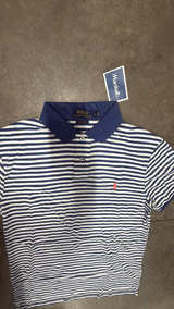 Ralph Lauren Men's Blue White Striped Polo Shirt - Image 3