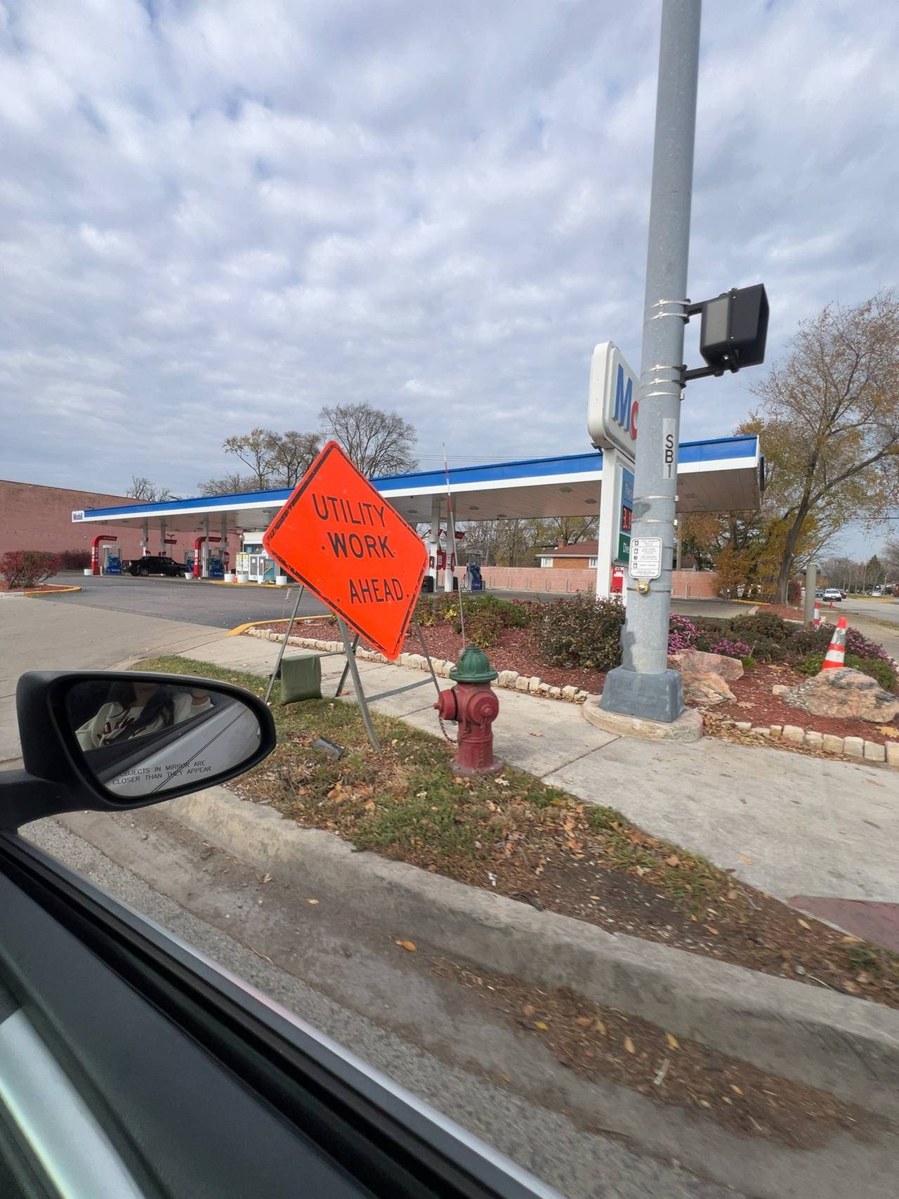 OrangeGear Utility Work Ahead Roll-Up Traffic Sign – Orange