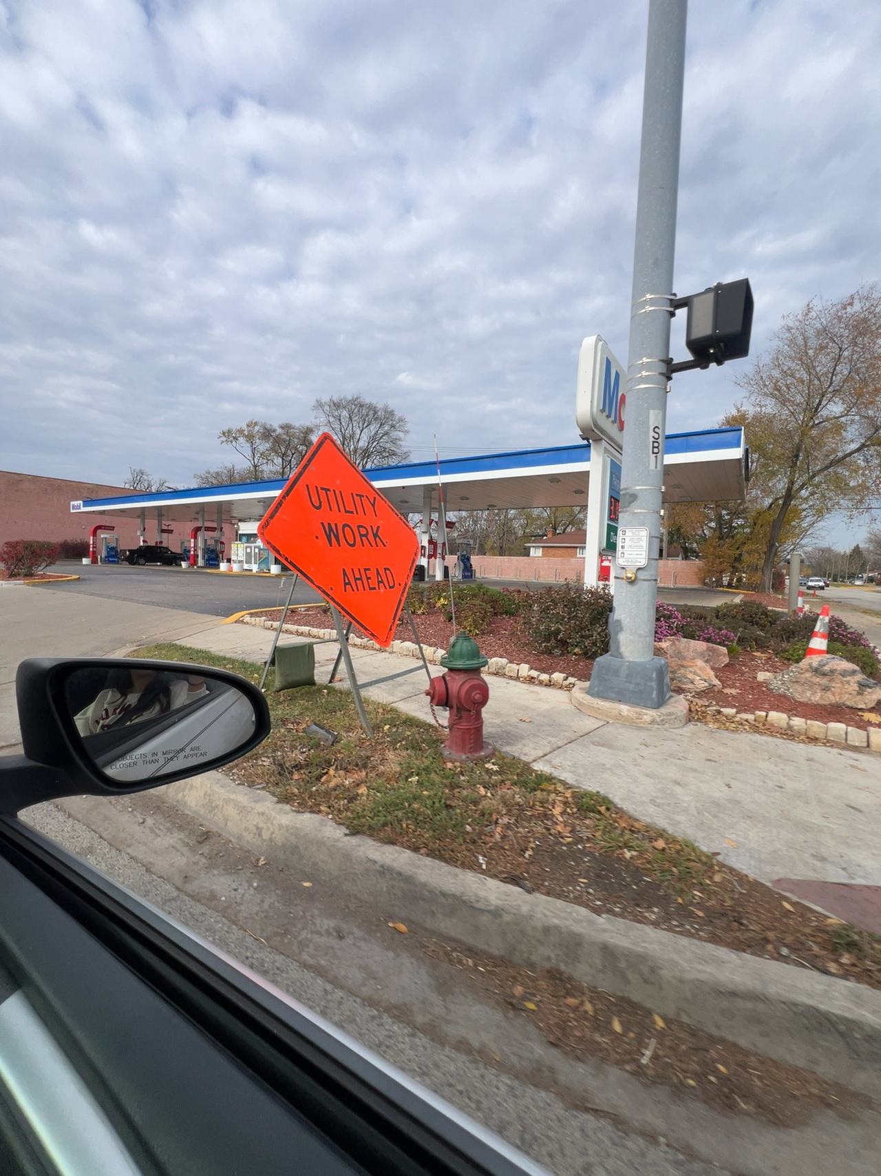OrangeGear Utility Work Ahead Roll-Up Traffic Sign – Orange