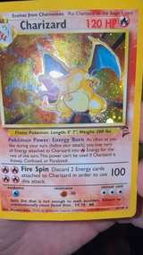 Pokémon Charizard Base Set 2 Holo 4/102 HP/DMG - Image 6