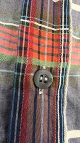 Zegna Sport Men's Plaid Button-Down Shirt Medium - Image 2