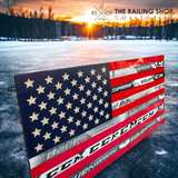 Goalie Hockey Stick American Flag Headboard or Wall Art - Image 3