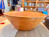 Pottery Barn Mango Wood Dough Bowl Distressed Natural Rustic 23x 7.5" #8017 - Image 2