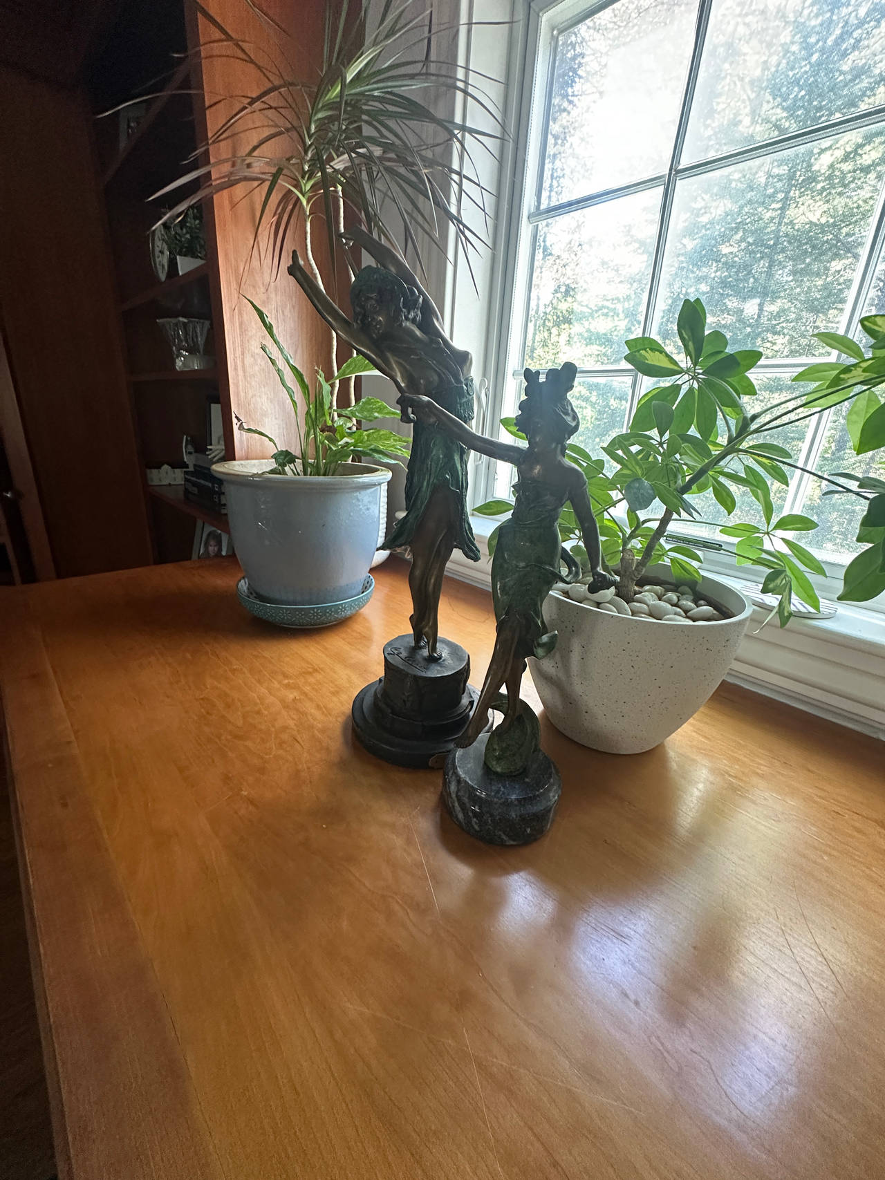 Art Nouveau Bronze Dancing Lady Figurines