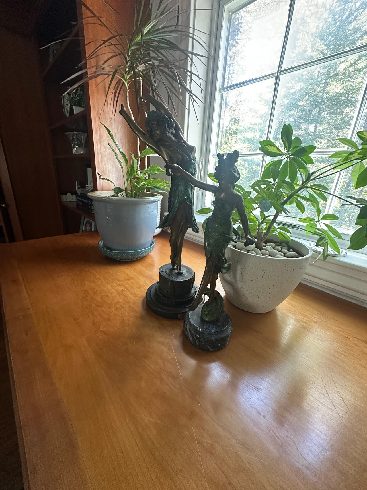 Art Nouveau Bronze Dancing Lady Figurines