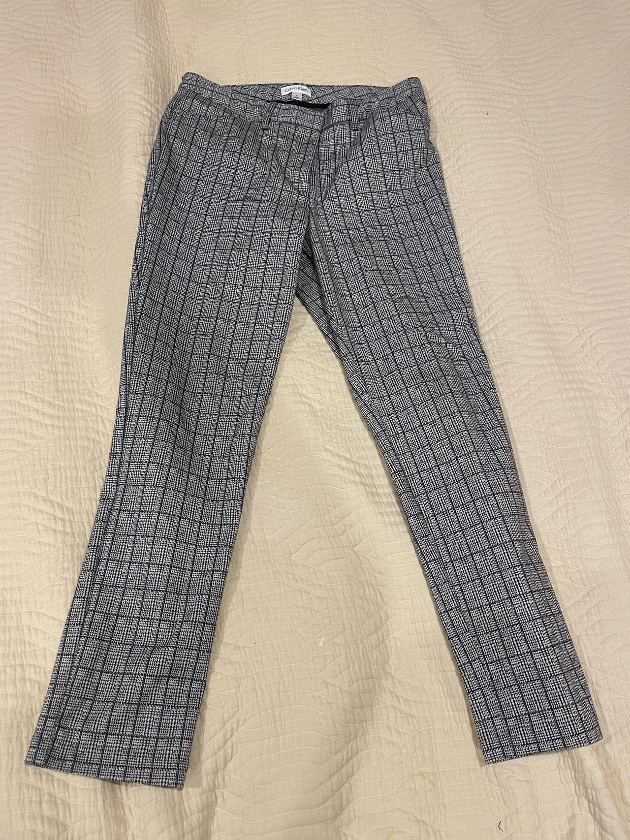 Calvin Klein Glen Plaid Slim Fit Dress Pants