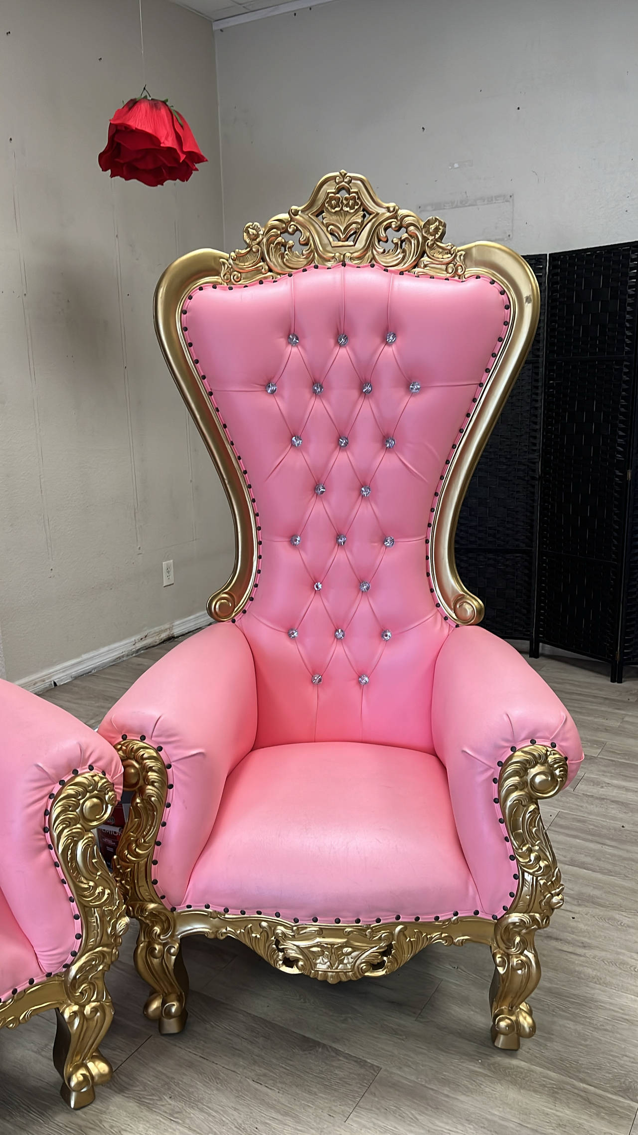 Pink Throne Chair