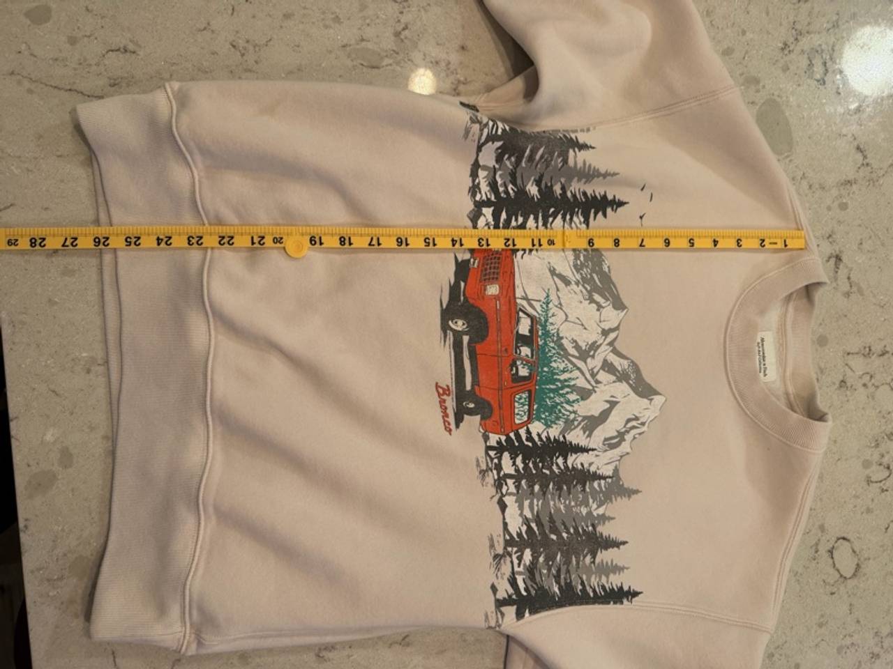 Abercrombie & Fitch Holiday Sweatshirt women size small bronco crewneck