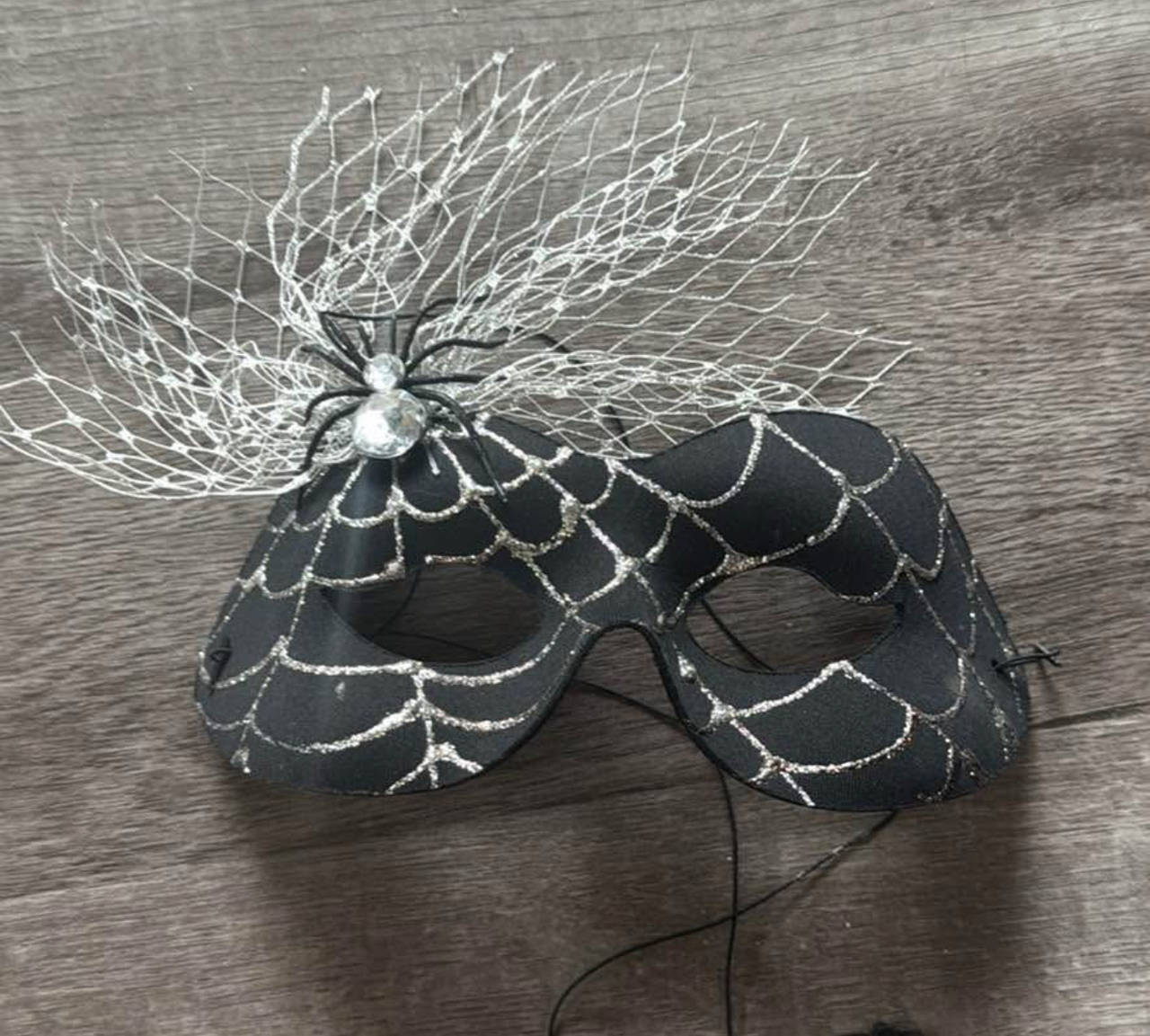 Spider Web Masquerade Mask