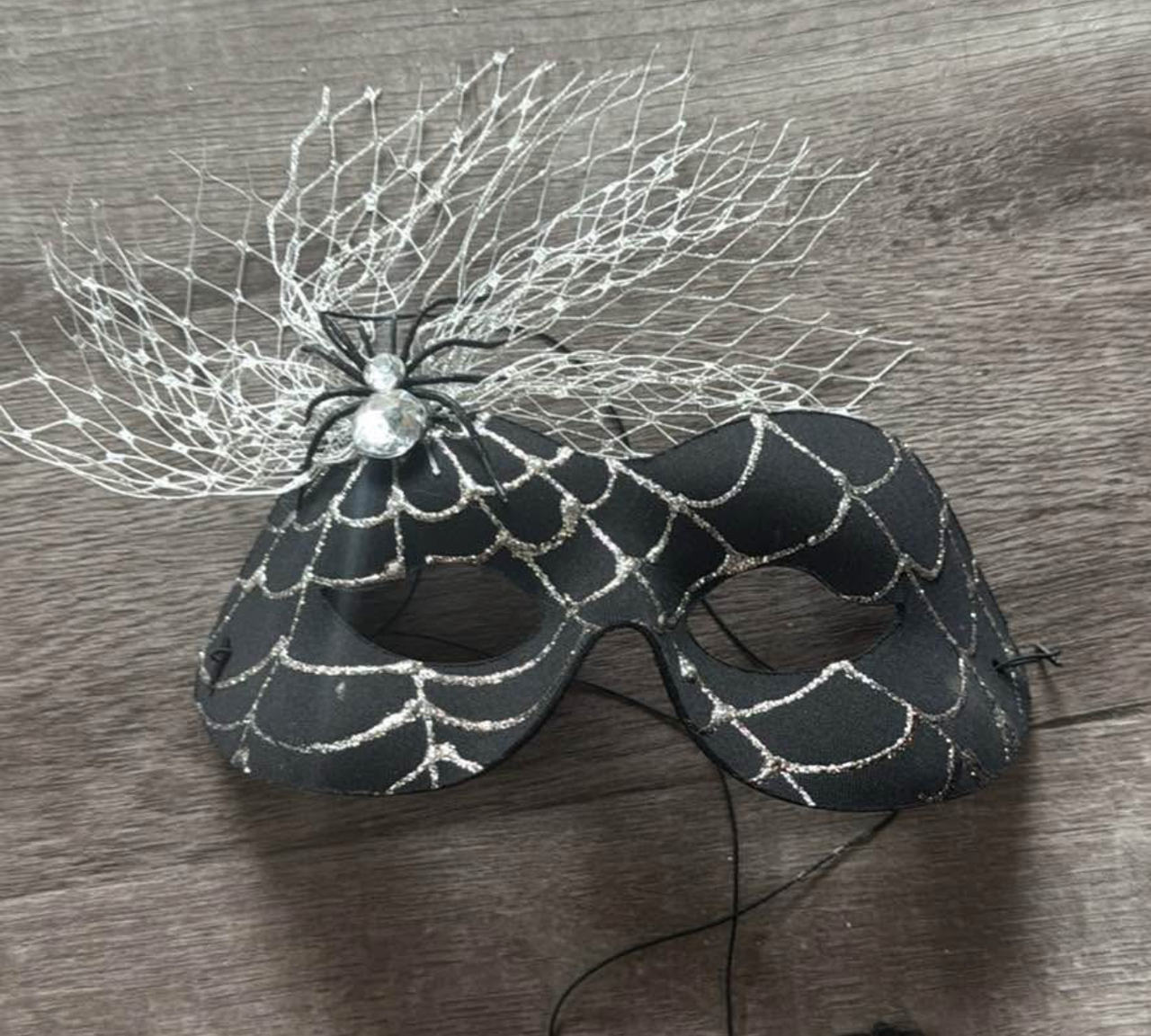 Spider Web Masquerade Mask