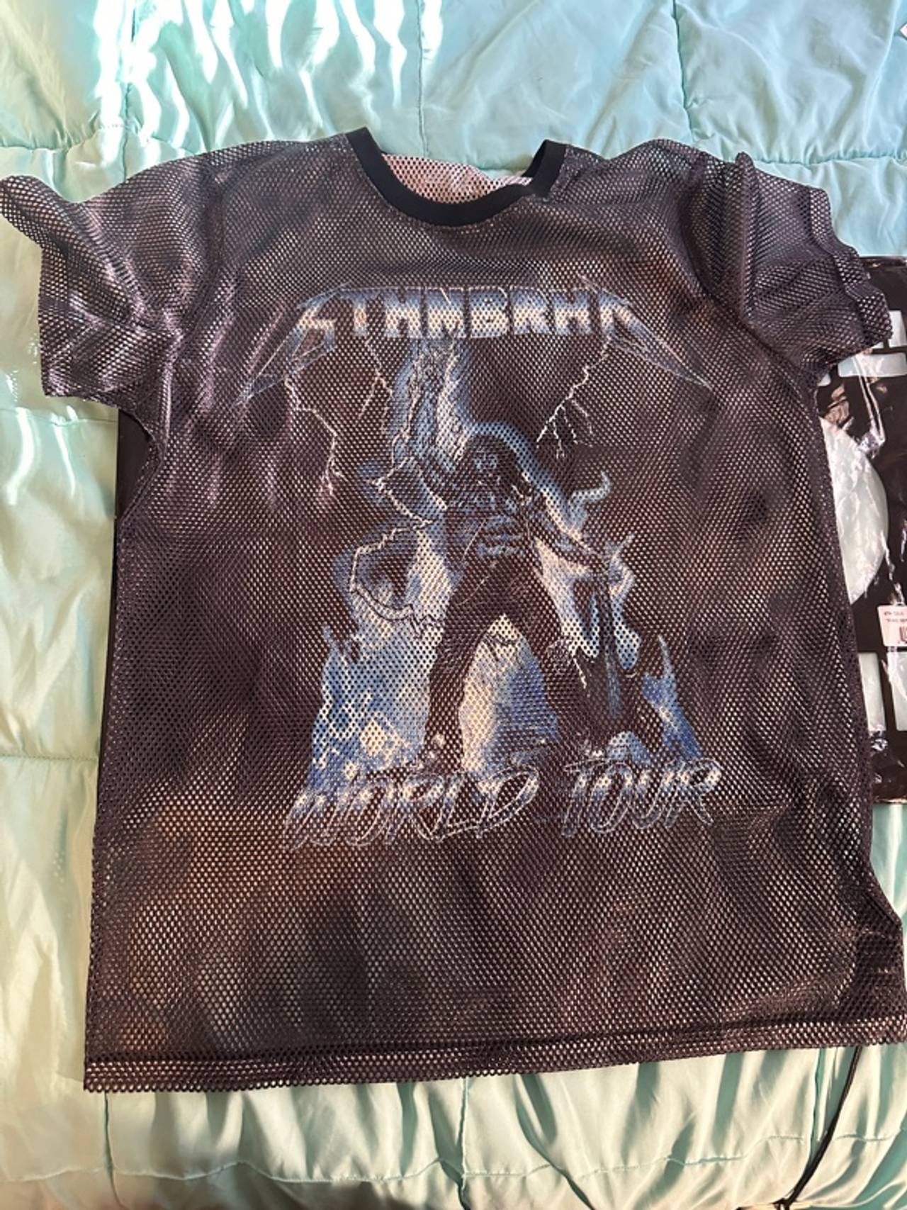 6thNBRHD Hard Rock Mesh Tee Black